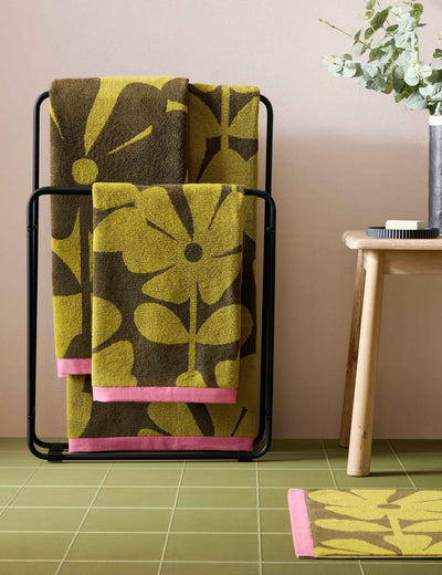 M&S Orla Kiely Pure Cotton Wildflower Bath Mat 50cm x 90cm- Buy online at McGrocer
