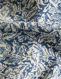 Pure Cotton Woodblock Floral Bedding Set, imported from the UK