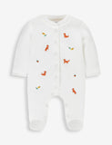 JoJo Maman Bébé baby sleepsuit Woodland 0-9 months, imported from the UK