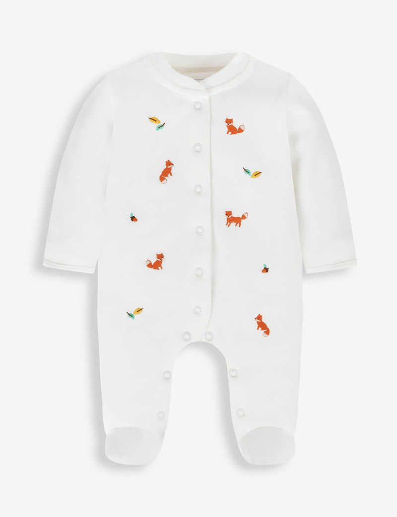 JoJo Maman Bébé baby sleepsuit Woodland 0-9 months, imported from the UK