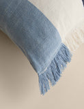 Pure cotton woven striped outdoor cushion 50 cm, UK version