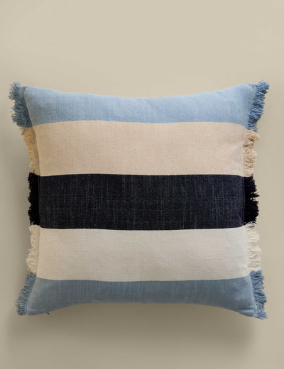 M&S Pure Cotton Woven Striped Outdoor Cushion 50cm x 50cm- Buy online at McGrocer