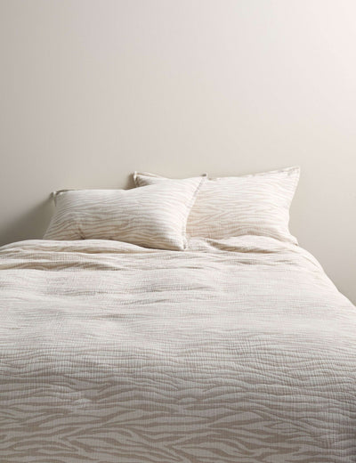 M&S Pure Cotton Zebra Jacquard Bedding Set- Buy online at McGrocer