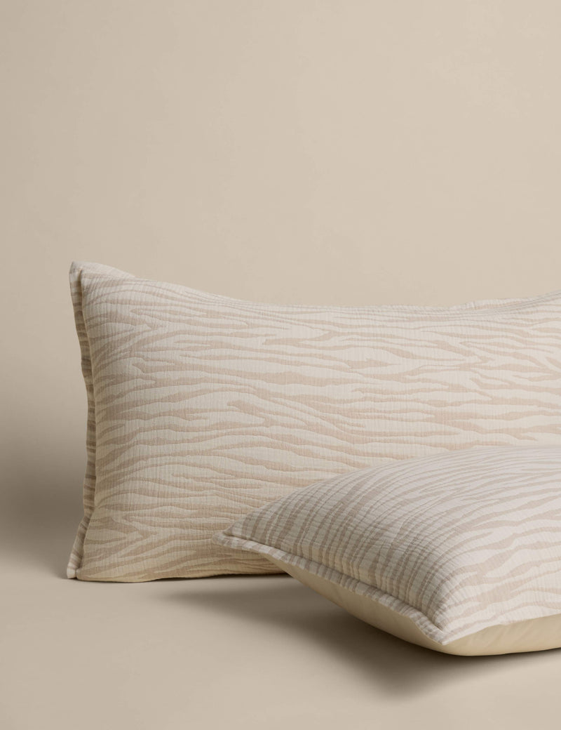 Zebra jacquard pure cotton bedding set with StayNew technology (British brand)