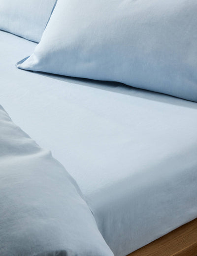 Drap-housse profond en pur lin