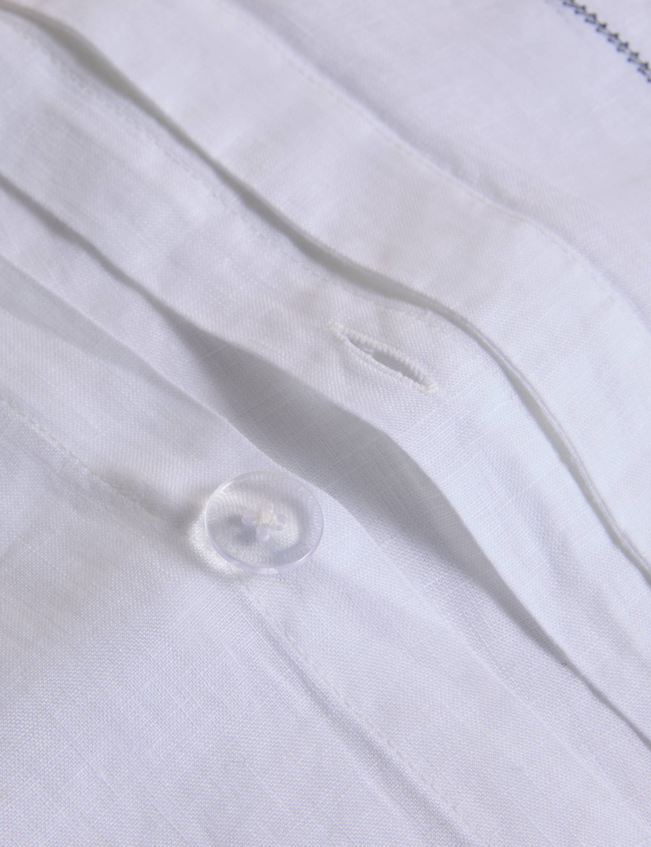 Pure linen embroidered bedding set, UK version
