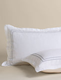 Pure linen embroidered bedding set, UK version