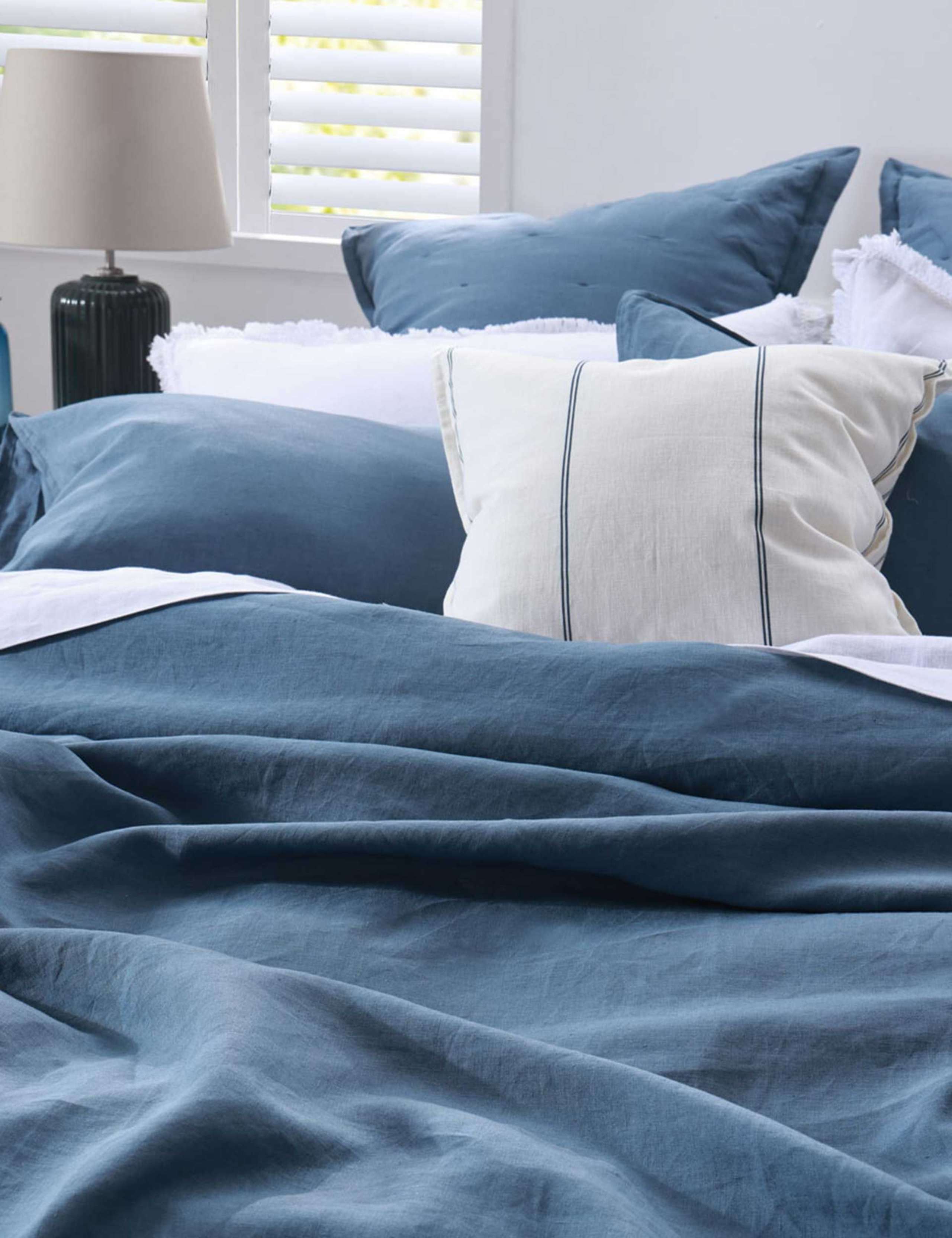 MM Linen pure linen ocean bedding set (British brand)