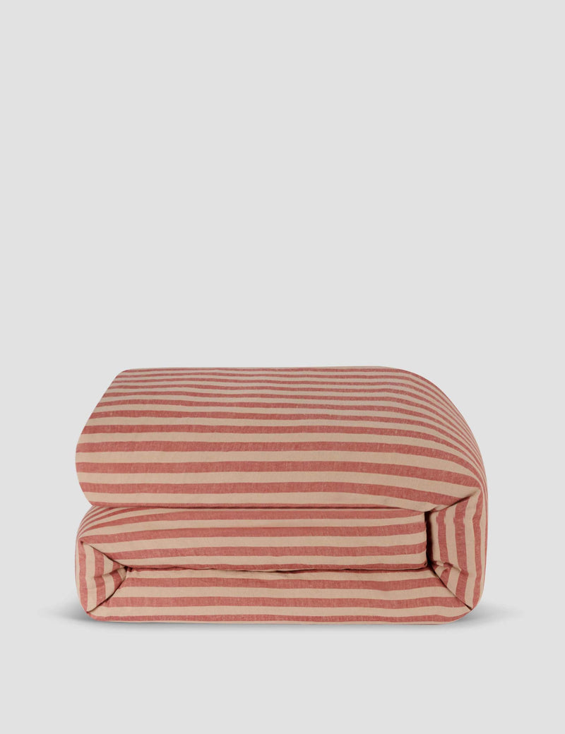 Piglet in Bed Pembroke Stripe duvet cover (British brand)