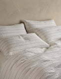 Bedfolk pure linen striped duvet cover - British product
