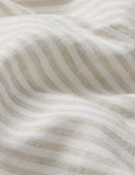 Piglet in Bed pure linen striped fitted sheet (British brand)