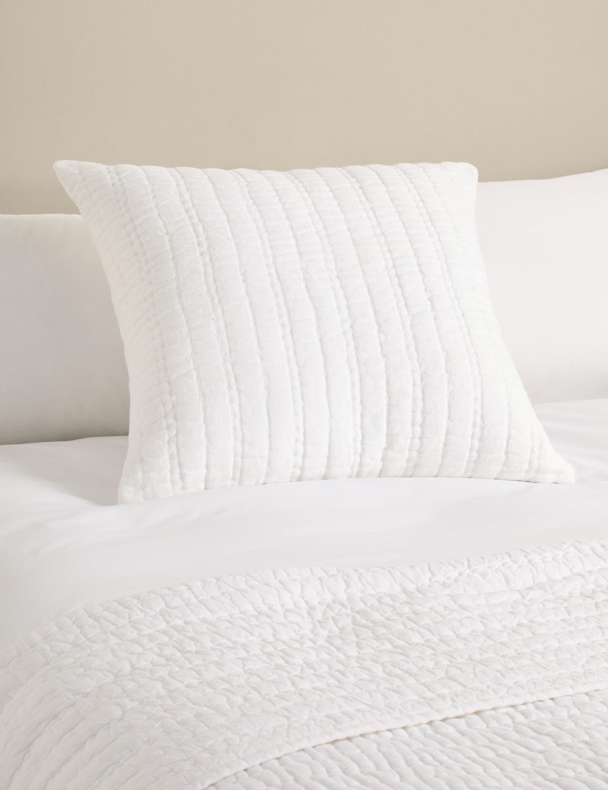 Pure linen textured large cushion (British brand)