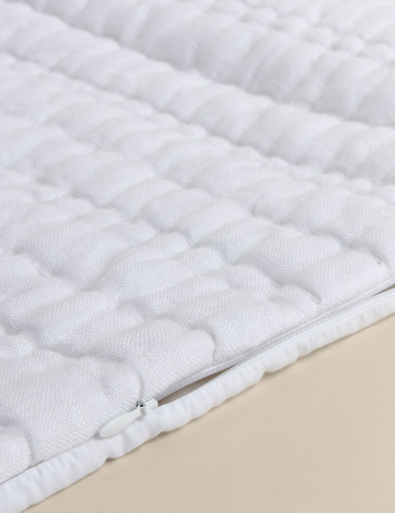 Pure linen textured large cushion (British brand)