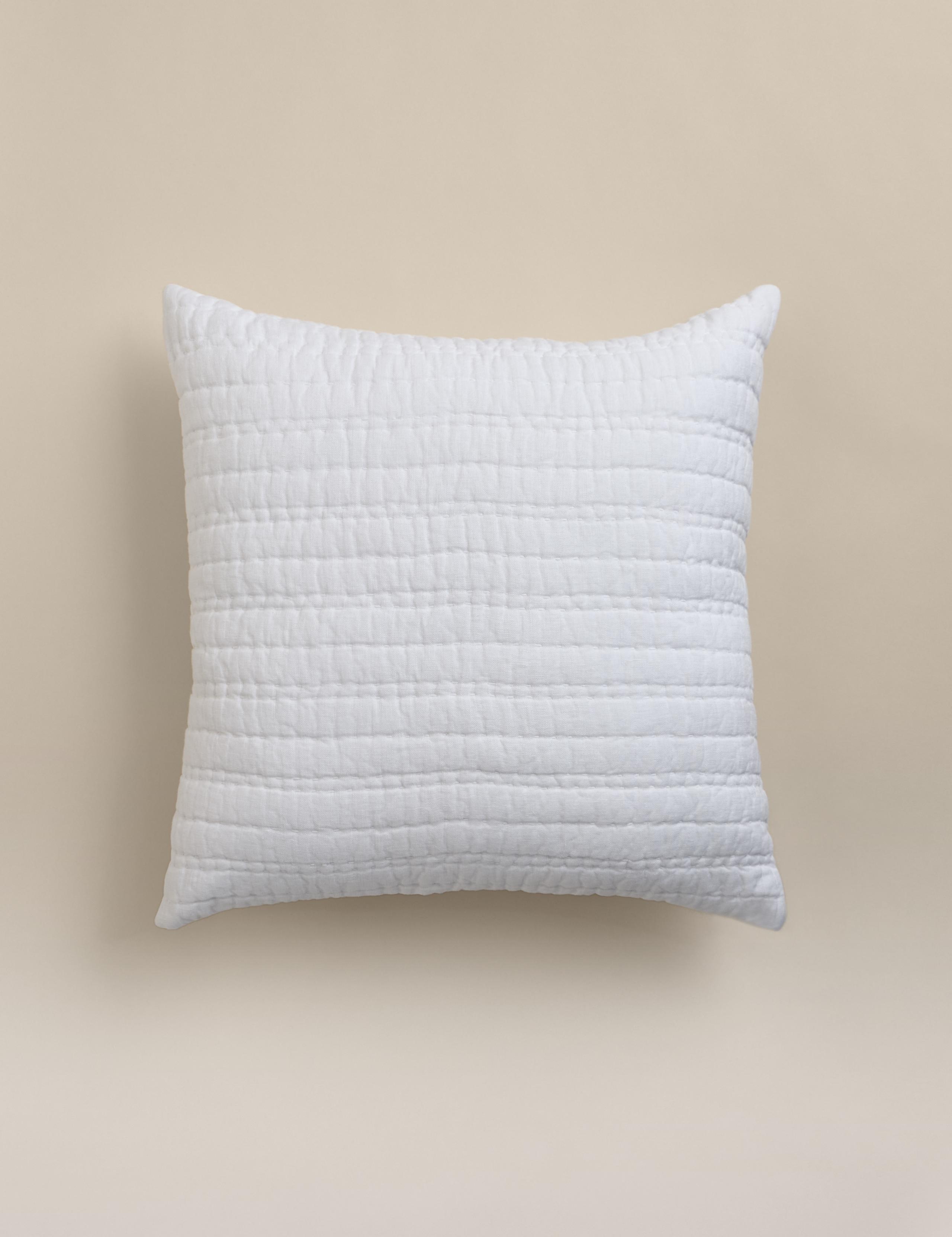 Pure linen textured large cushion (British brand)
