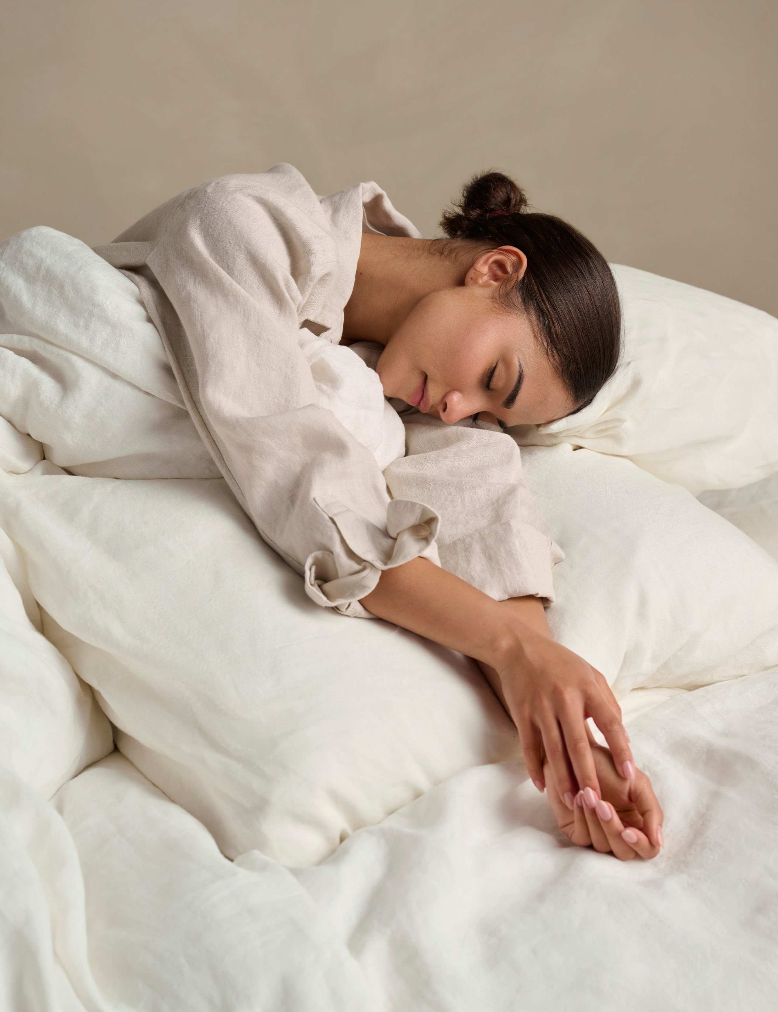 Bedfolk pure washed linen duvet cover, UK version