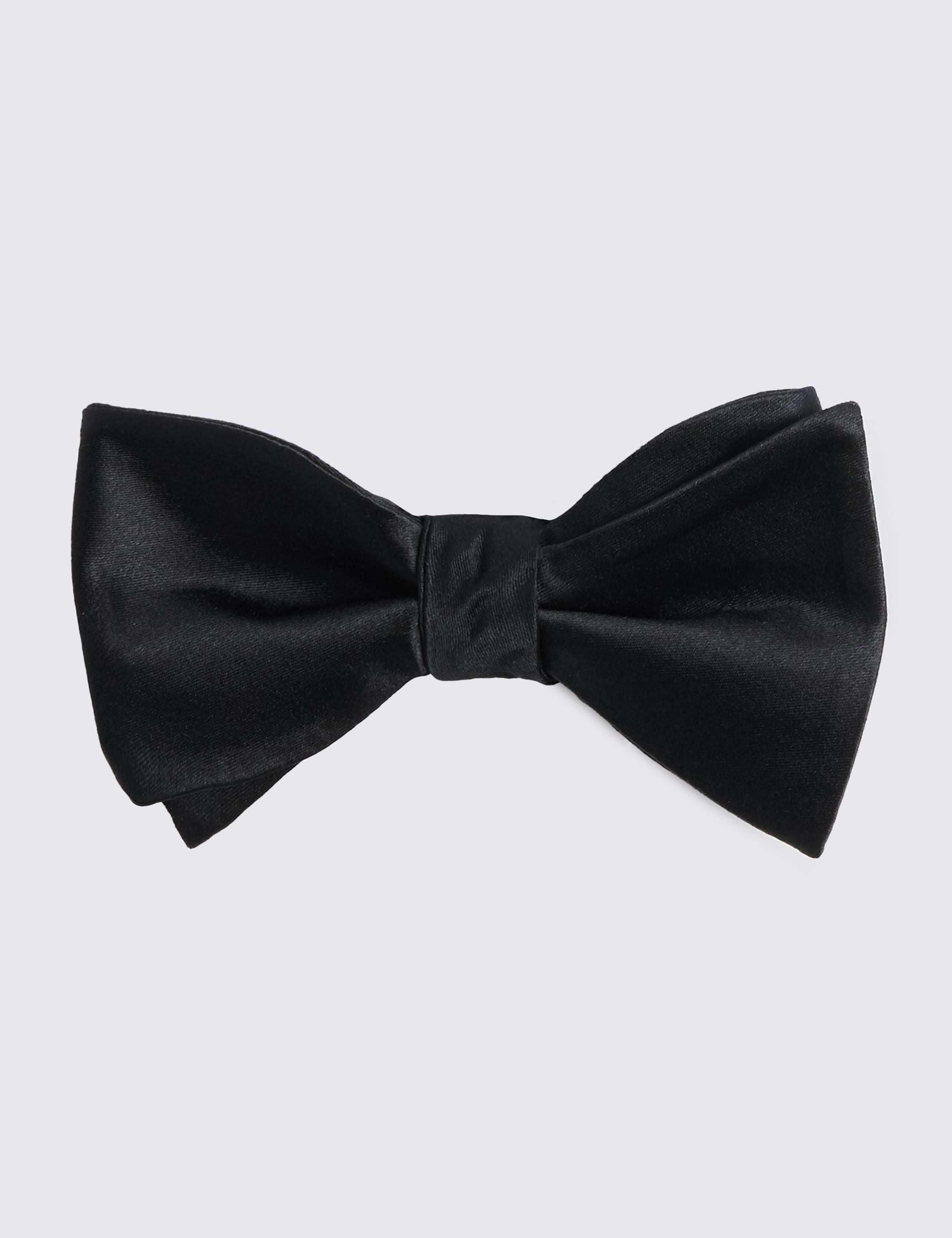 Moss pure silk bow tie, imported from the UK