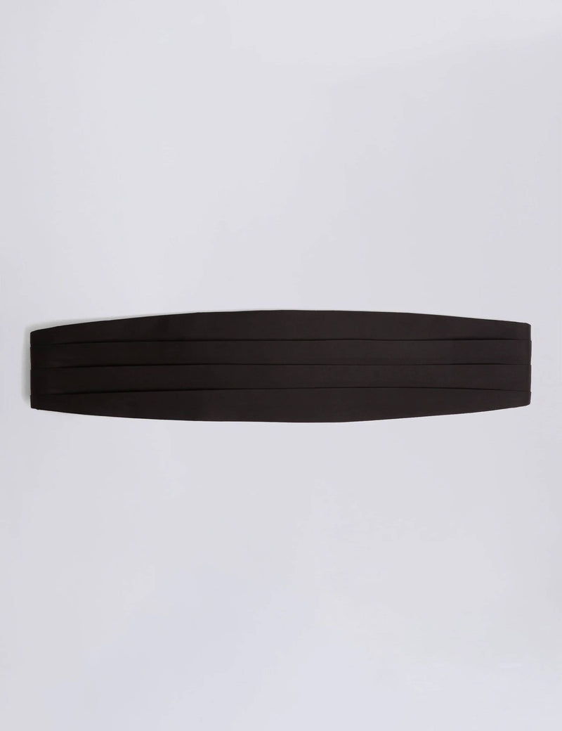 Moss pure silk cummerbund for formal wear, UK version