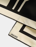 Jaeger pure silk geometric scarf 64x64cm - British product