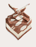 Jaeger silk scarf geometric print 64cm - British product