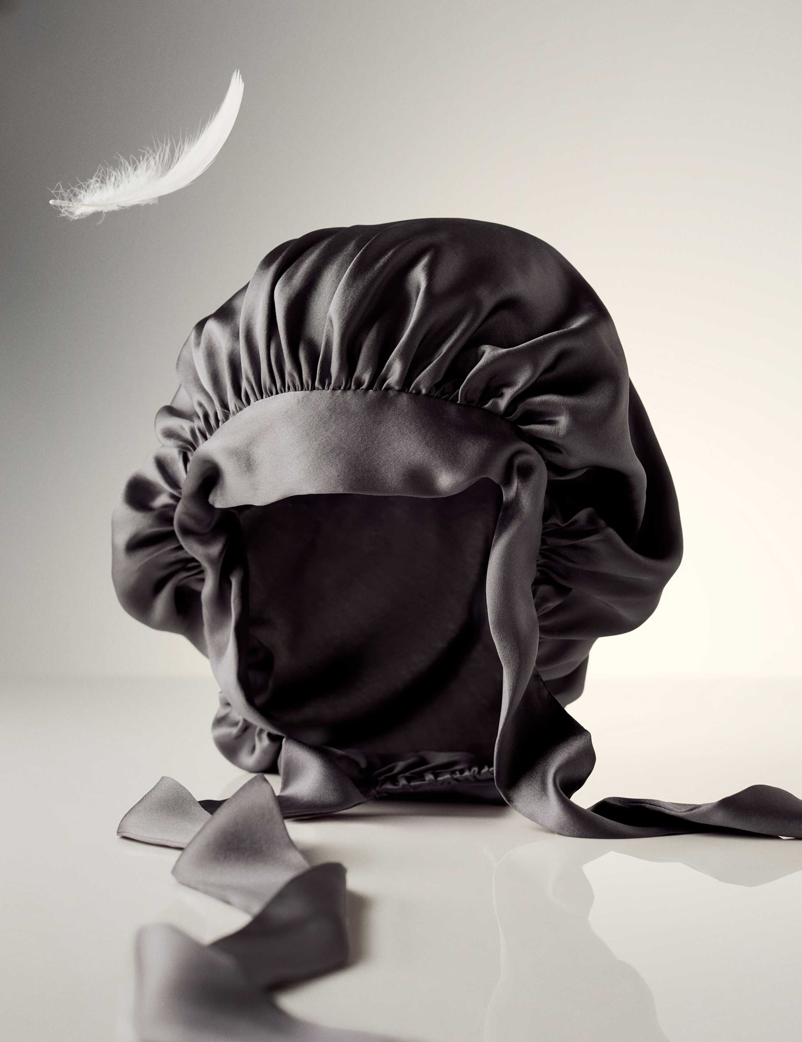 Gorro para el cabello de seda de morera pura, accesorio protector natural para el cabello, importado del Reino Unido.