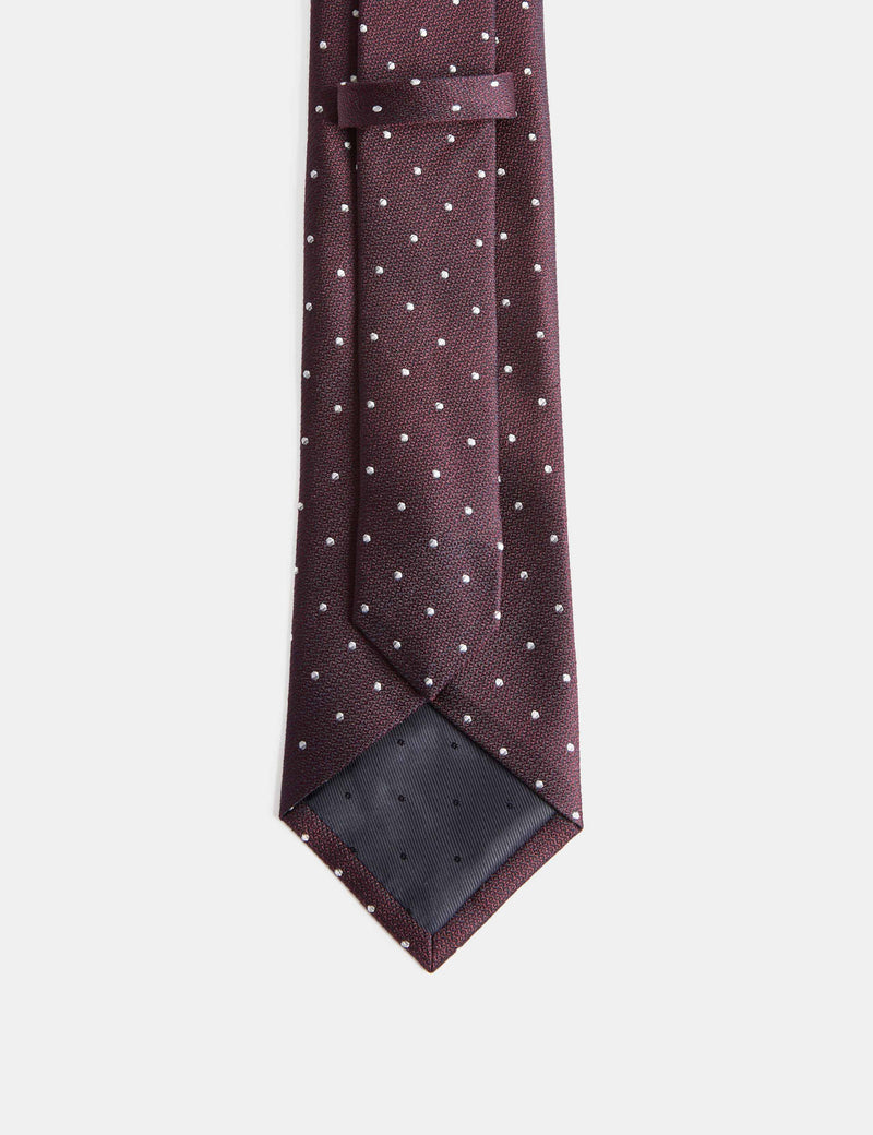 M&S pure silk polka dot tie, regular width (British brand)