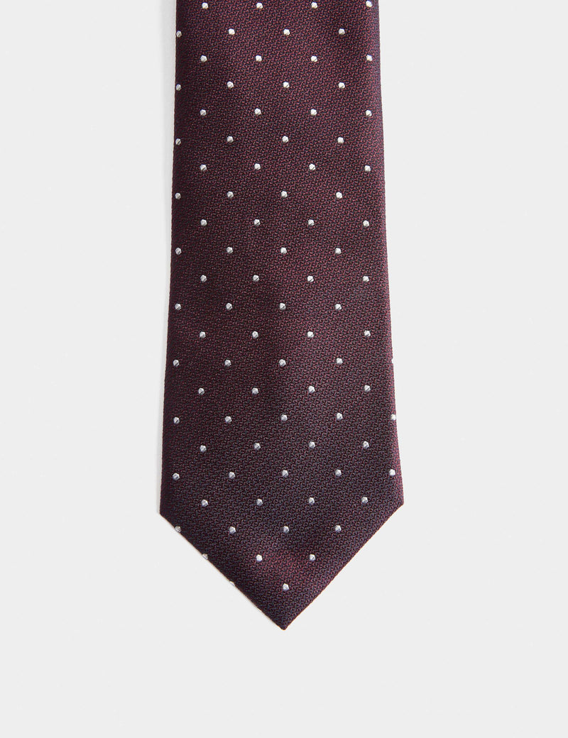 M&S pure silk polka dot tie, regular width (British brand)