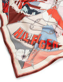Tommy Hilfiger large printed pure silk scarf, imported from the UK