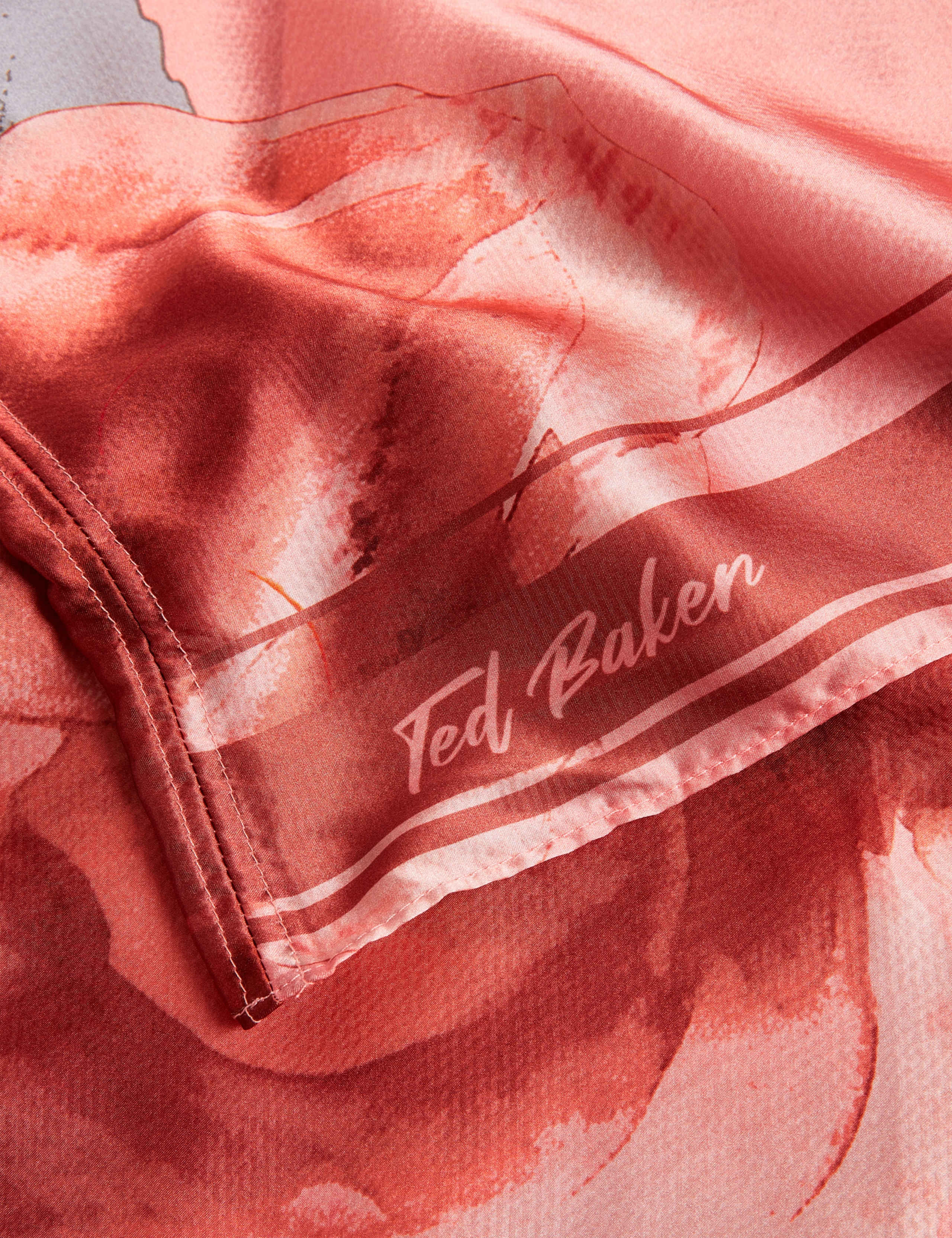 Ted Baker printed silk scarf cover up cape, imported from the UK