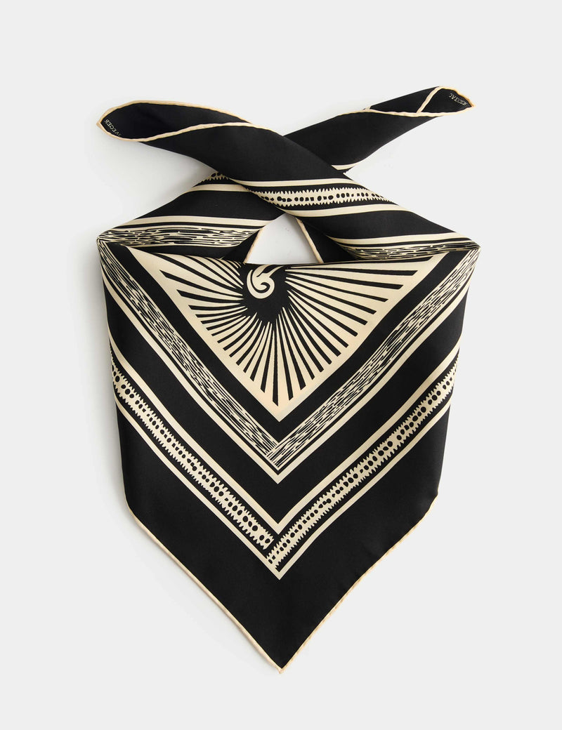 Jaeger pure silk printed scarf 64 cm, UK version
