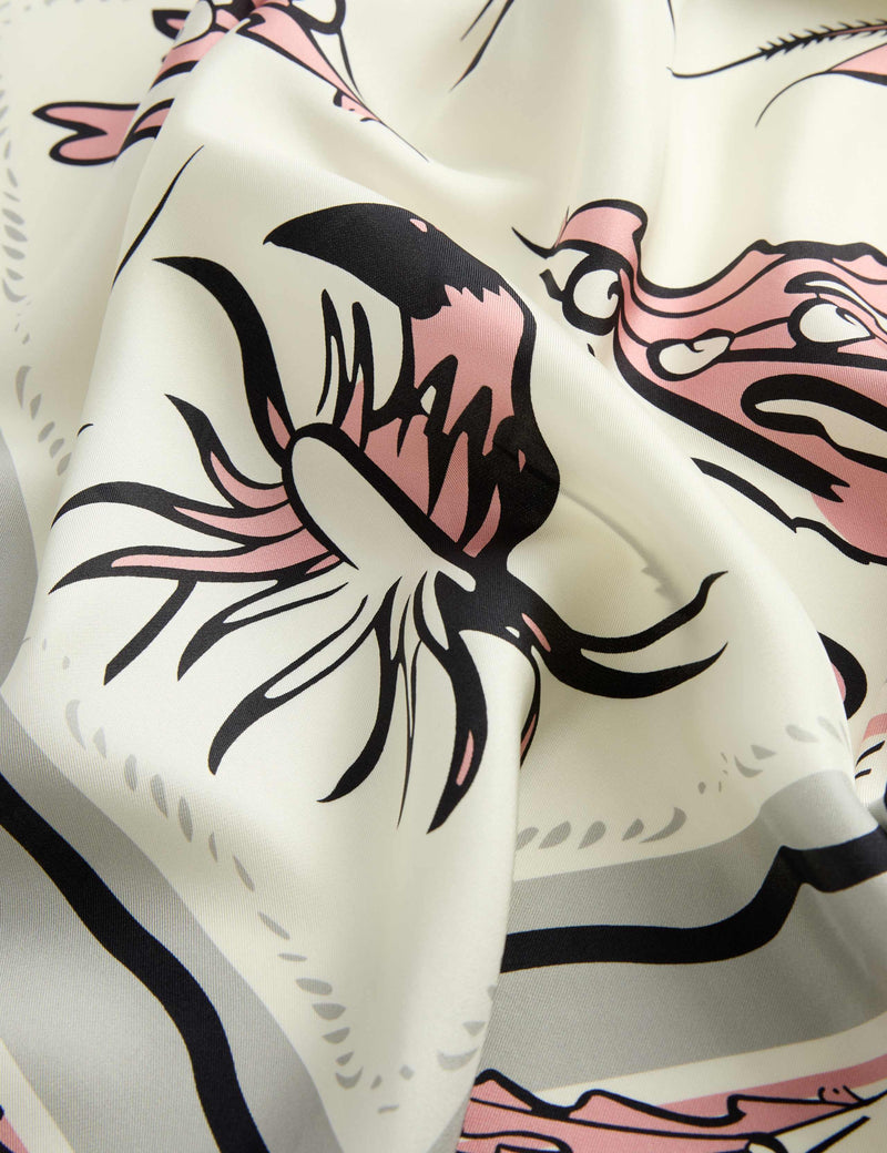 Jaeger pure silk square scarf 64 cm, UK version