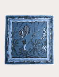 Jaeger pure silk floral print square scarf - British product