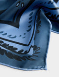 Jaeger pure silk floral print square scarf - British product