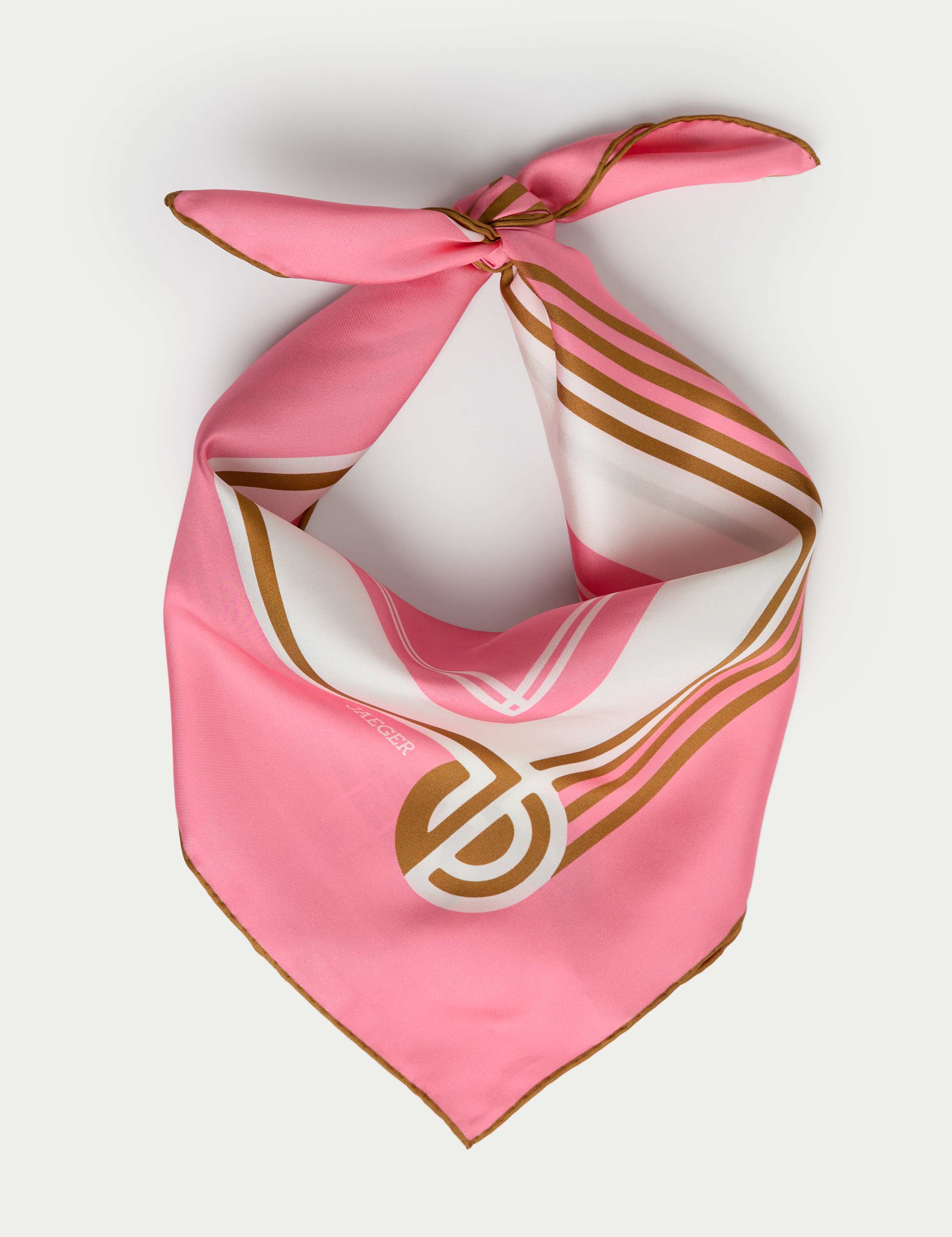 Jaeger silk scarf square print 63cm (British brand)