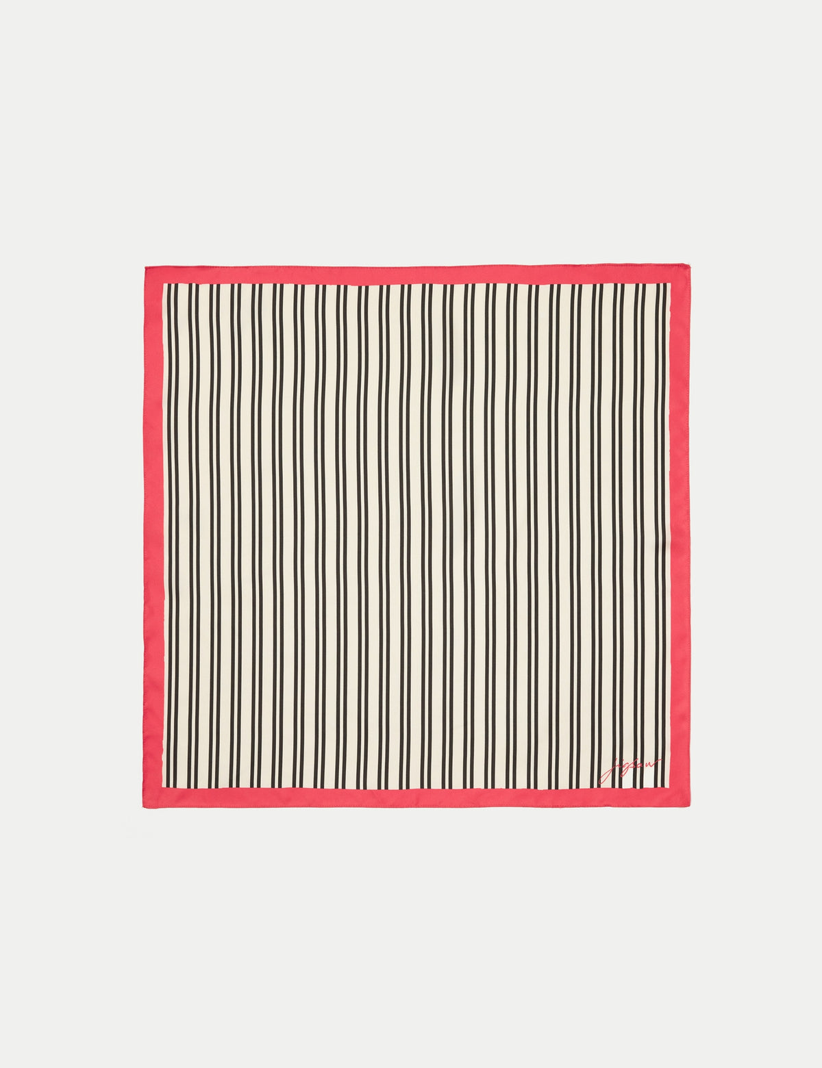 Jigsaw striped square silk scarf 60cm (British brand)