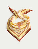 Jaeger pure silk twill printed square scarf 64cm, UK version