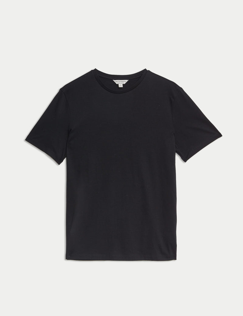 Autograph Supima cotton crew neck T-shirt - British product