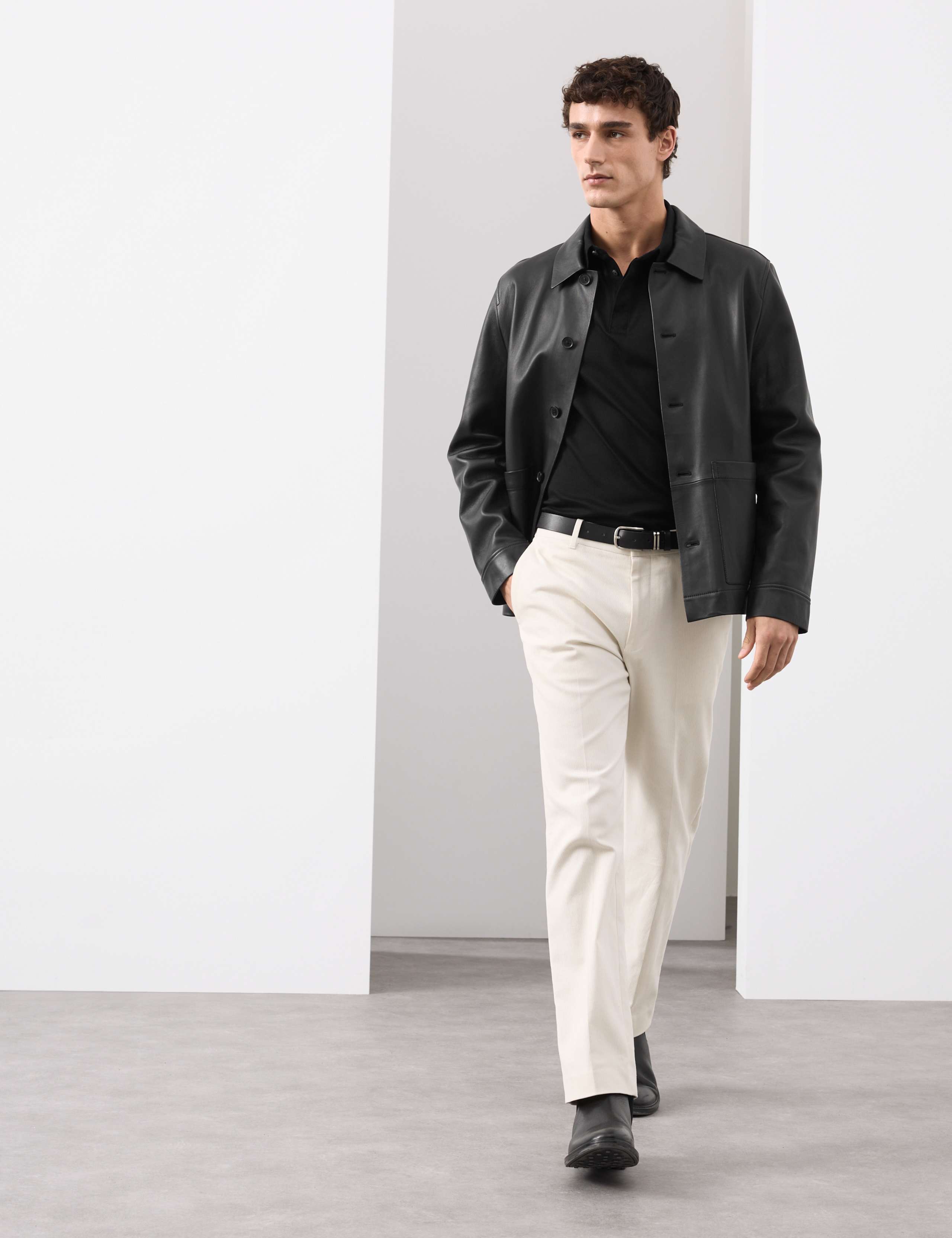 Pure Supima cotton polo shirt regular fit, imported from the UK