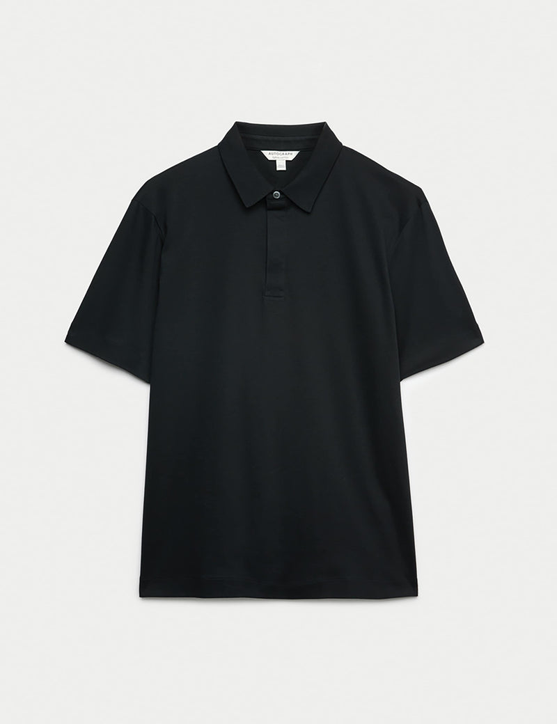 Pure Supima cotton polo shirt regular fit, imported from the UK