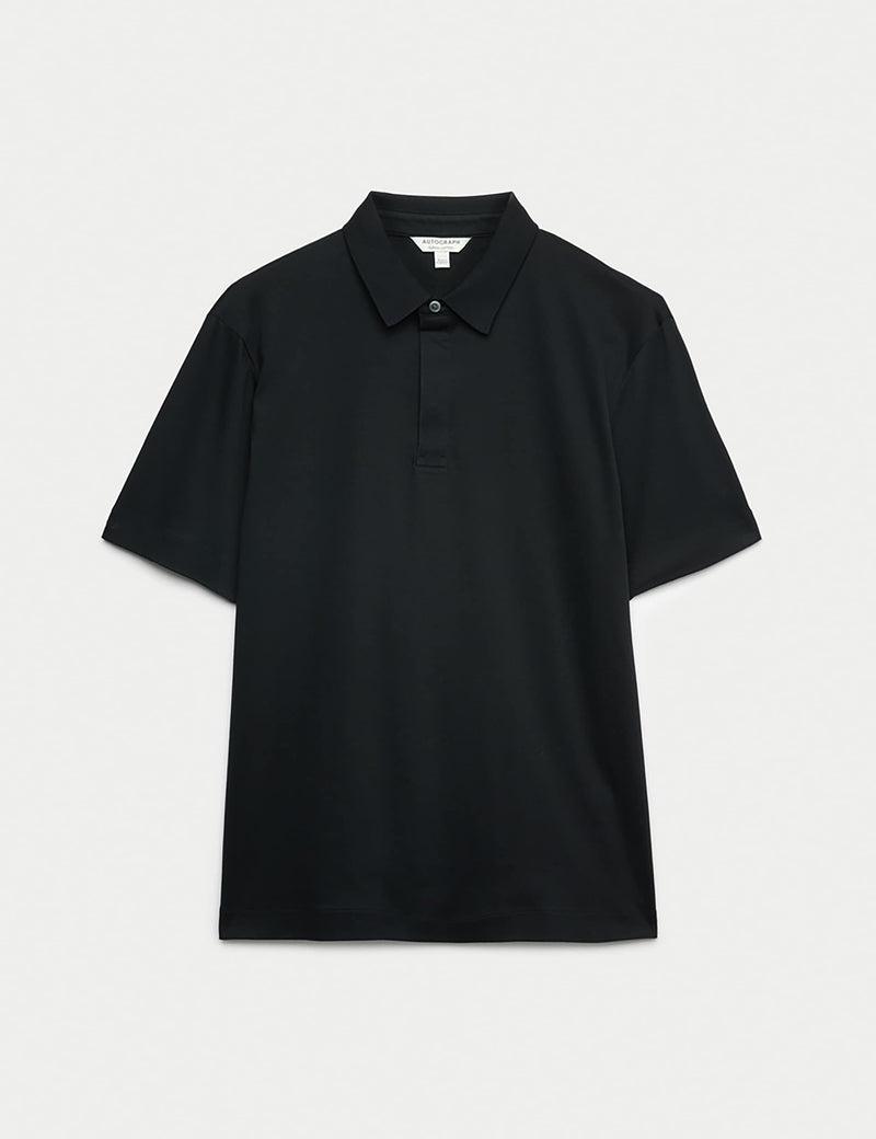 Pure Supima cotton polo shirt regular fit, imported from the UK