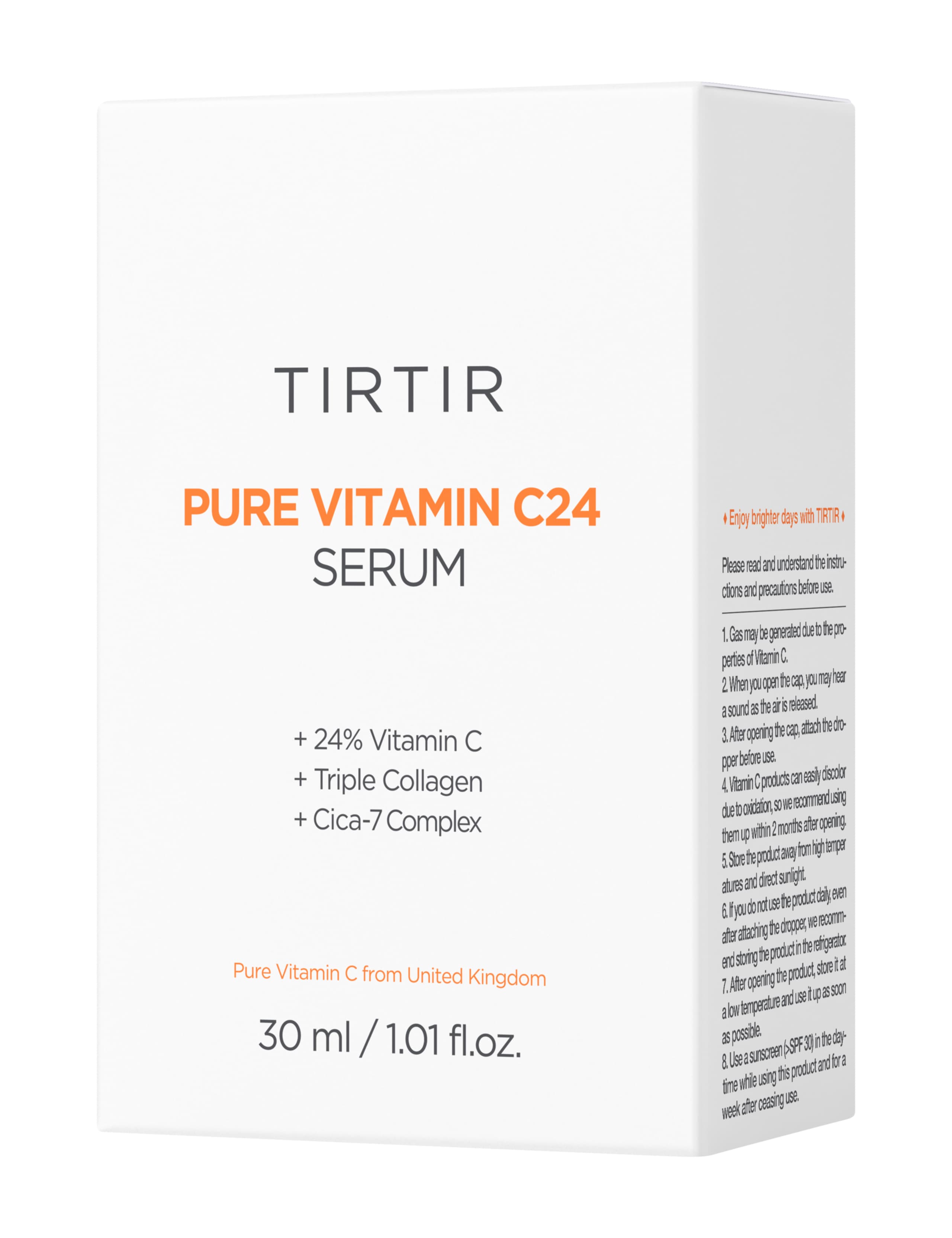 TIRTIR Pure Vitamin C24 brightening serum 30ml, UK version