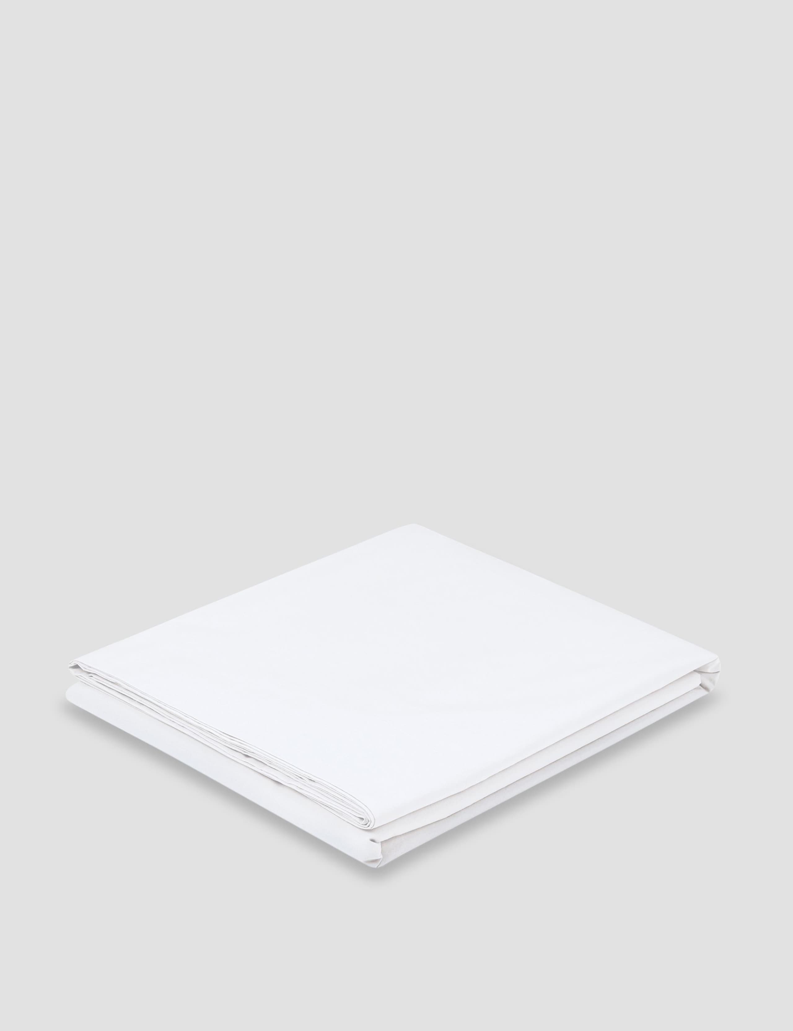 Piglet in Bed cotton percale flat sheet Cove Blue, UK version