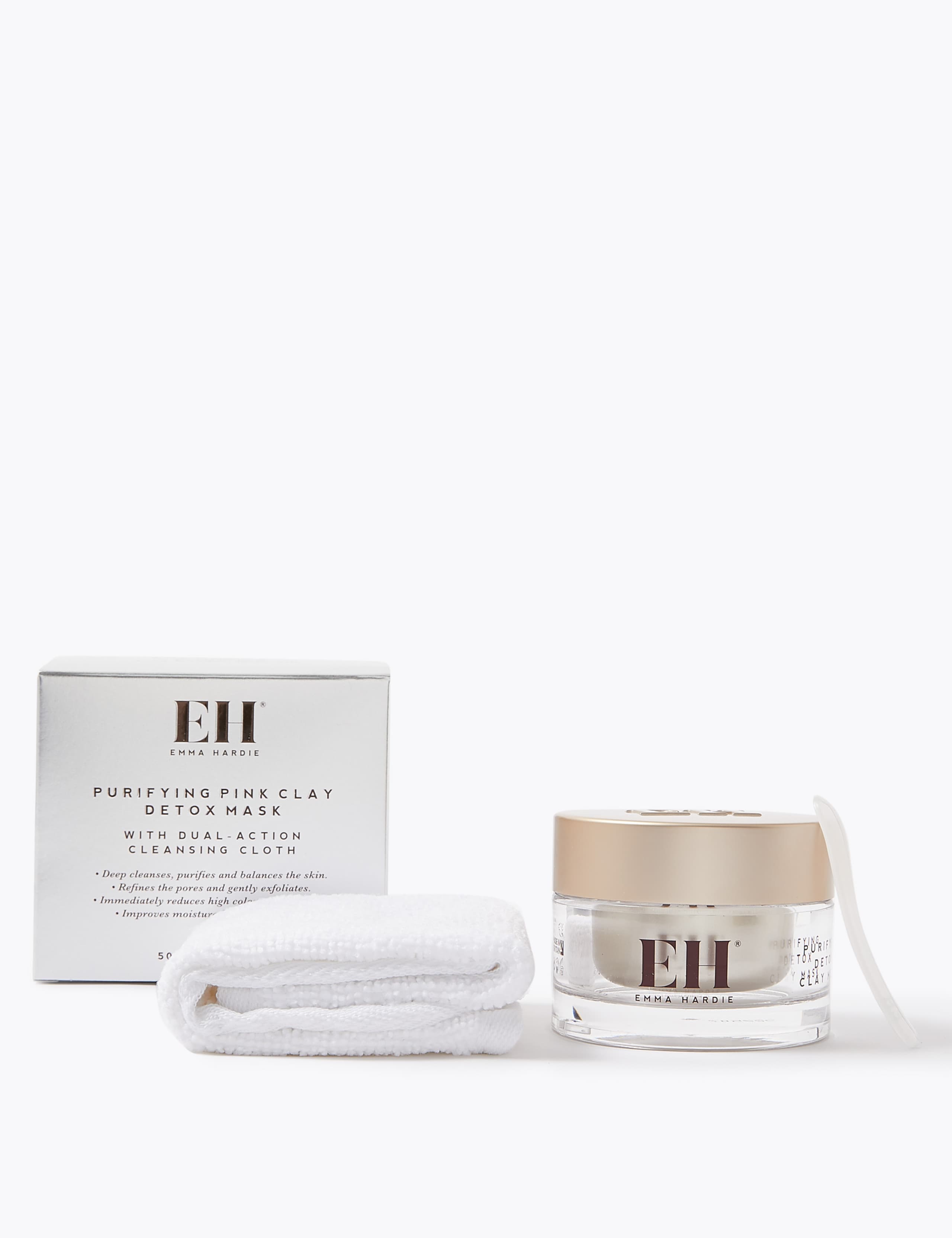 Emma Hardie purifying clay mask with cleansing cloth 50ml, imported from the UK