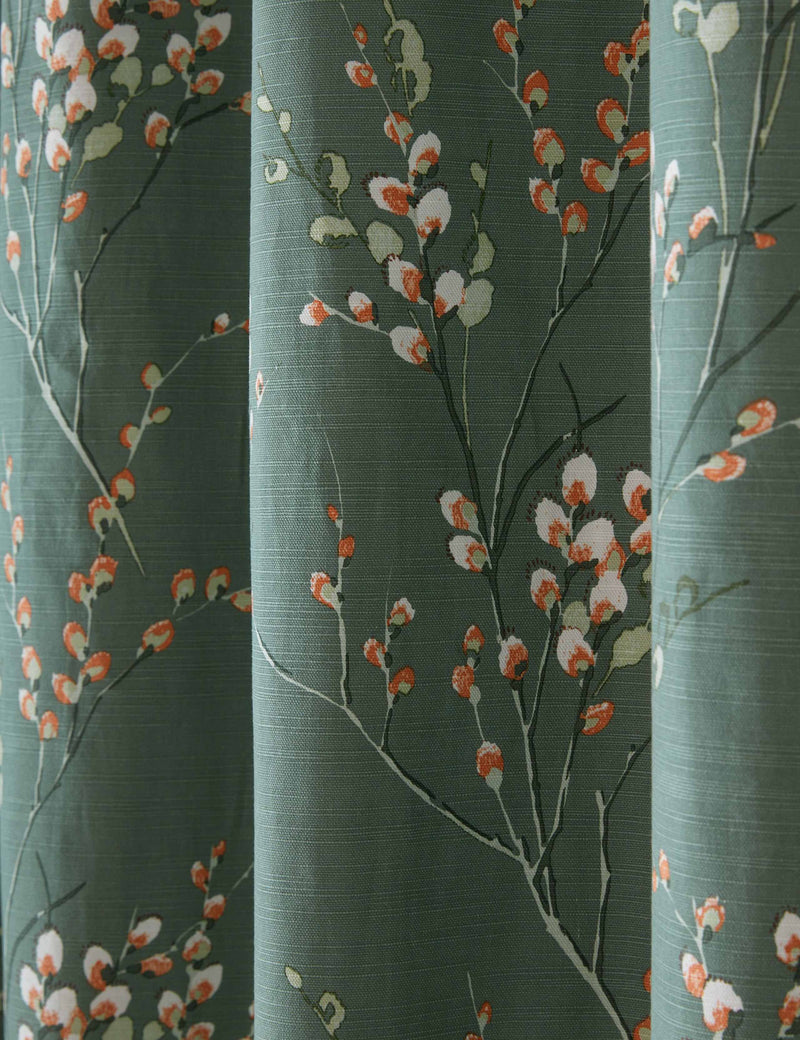 Laura Ashley Pussy Willow eyelet blackout curtains, imported from the UK