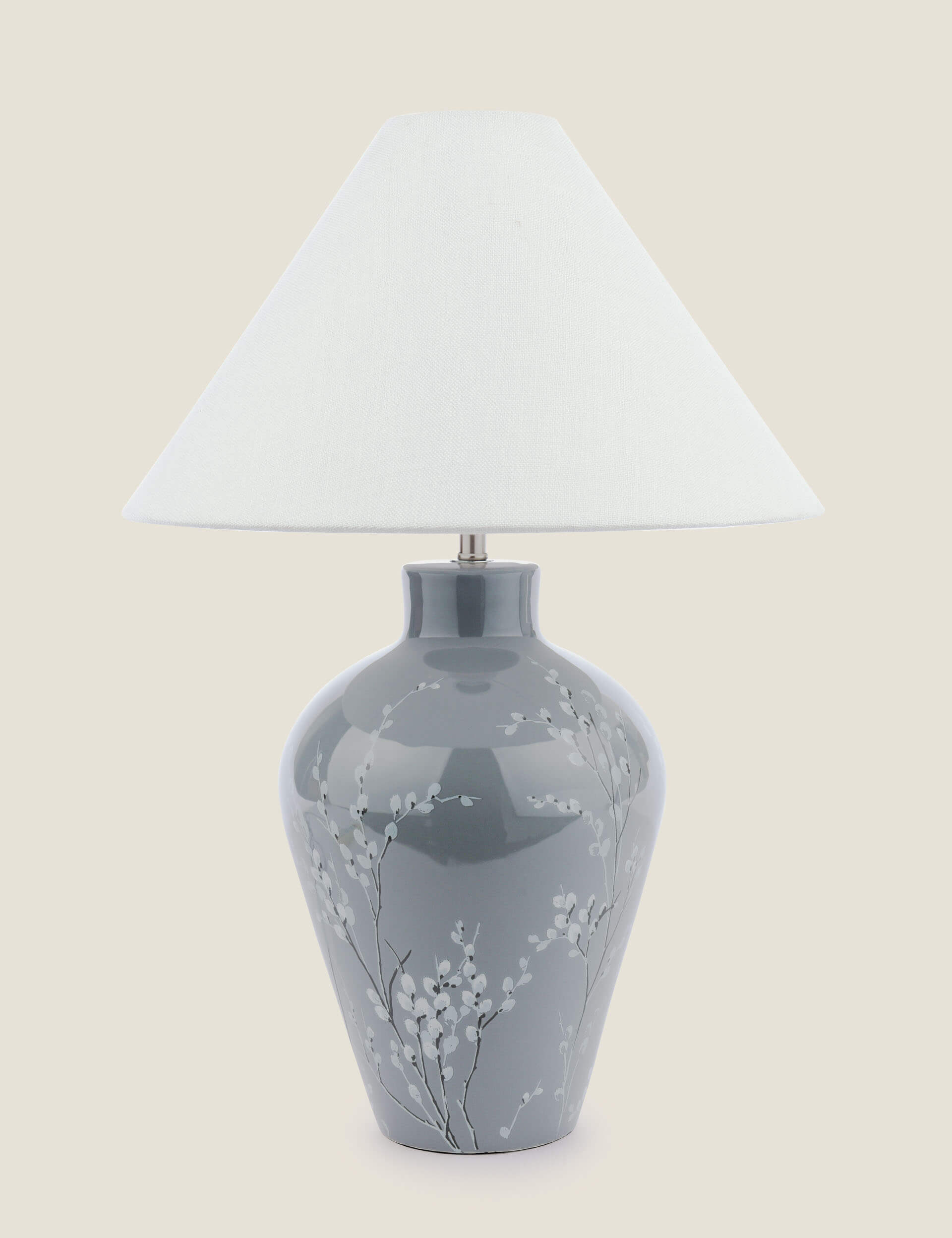 Laura Ashley pussywillow ceramic table lamp - British product
