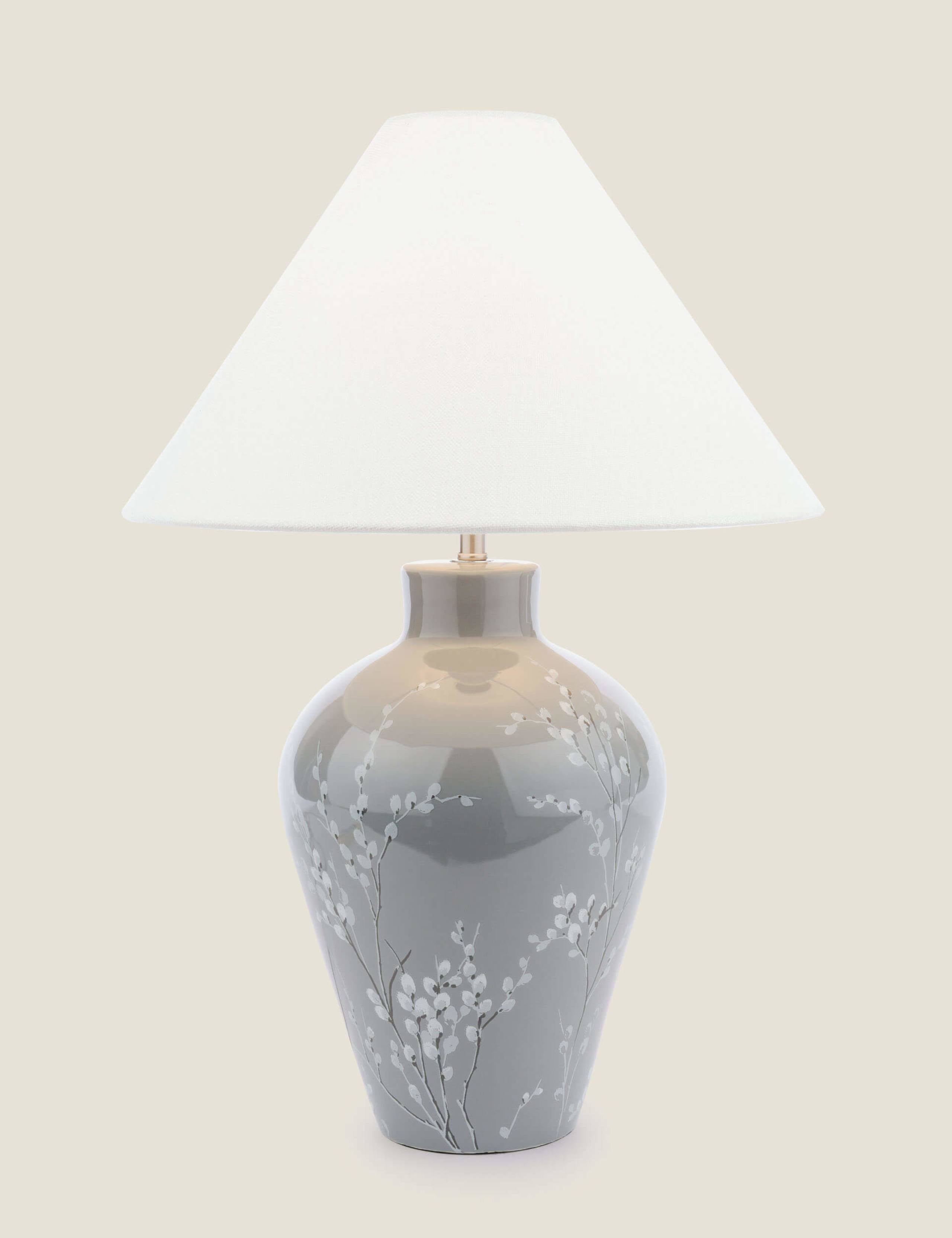 Laura Ashley pussywillow ceramic table lamp - British product