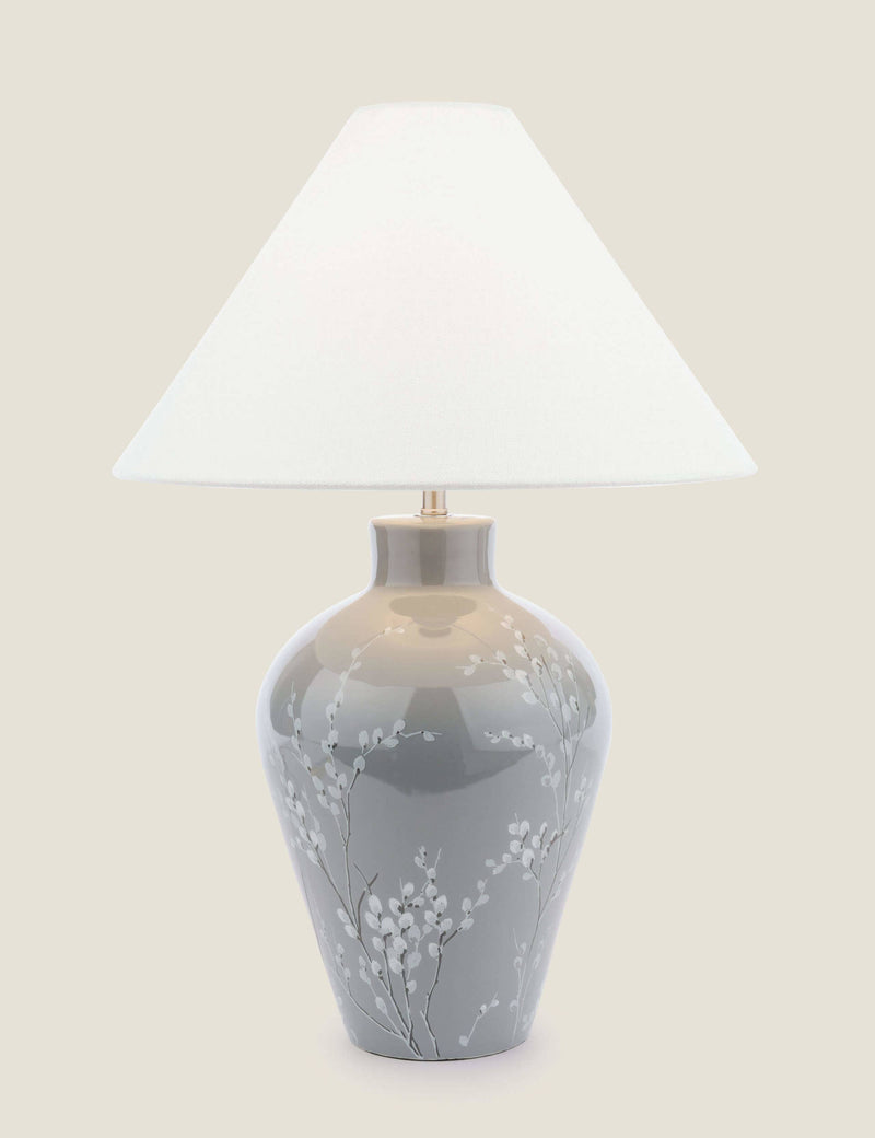 Laura Ashley pussywillow ceramic table lamp - British product