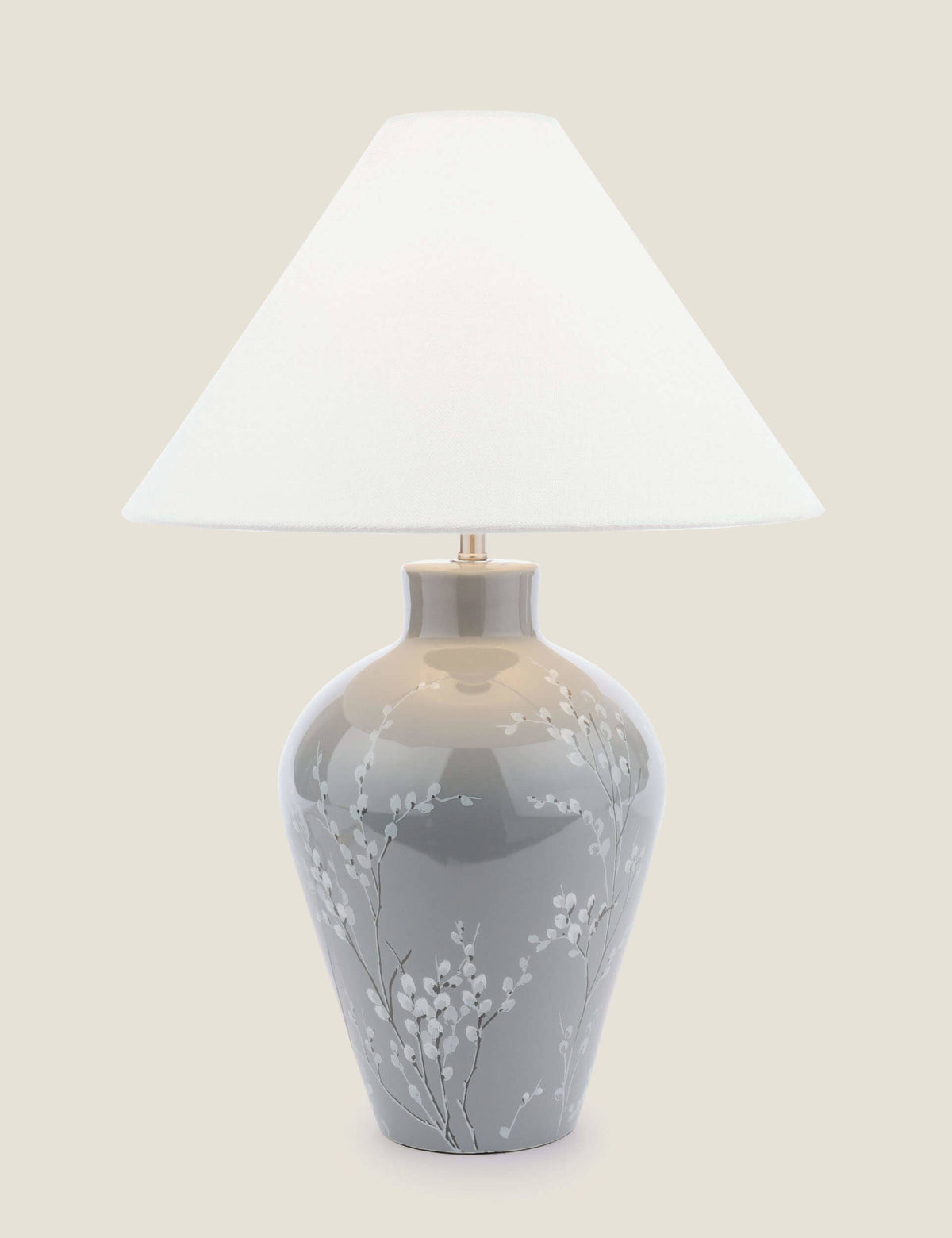 Laura Ashley pussywillow ceramic table lamp - British product