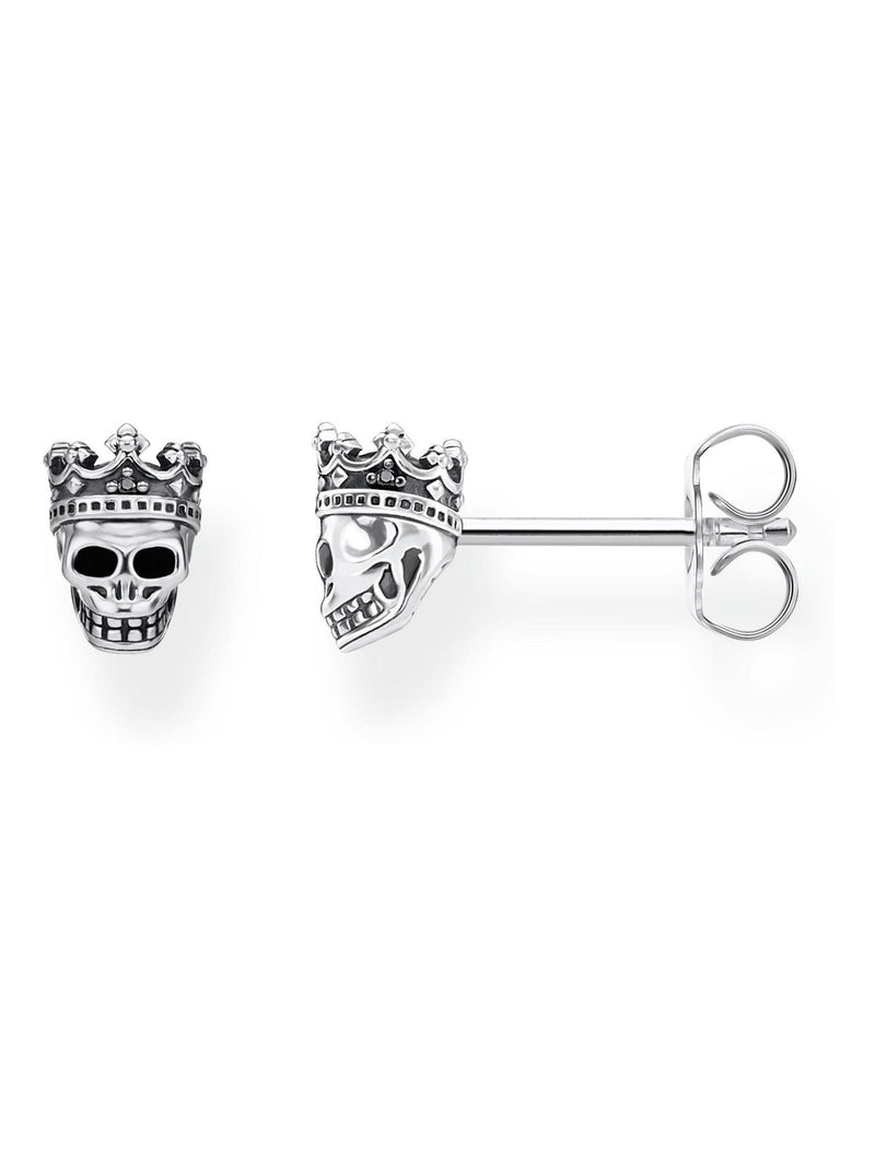 Thomas Sabo Black Skull King Ear Studs (British brand)