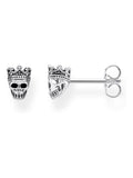 Thomas Sabo Black Skull King Ear Studs (British brand)