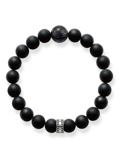Next Thomas Sabo Svart Rebel Obsidian Sterling Sølv Armbånd - Kjøp online hos McGrocer